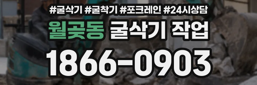 월곶동 굴삭기 작업