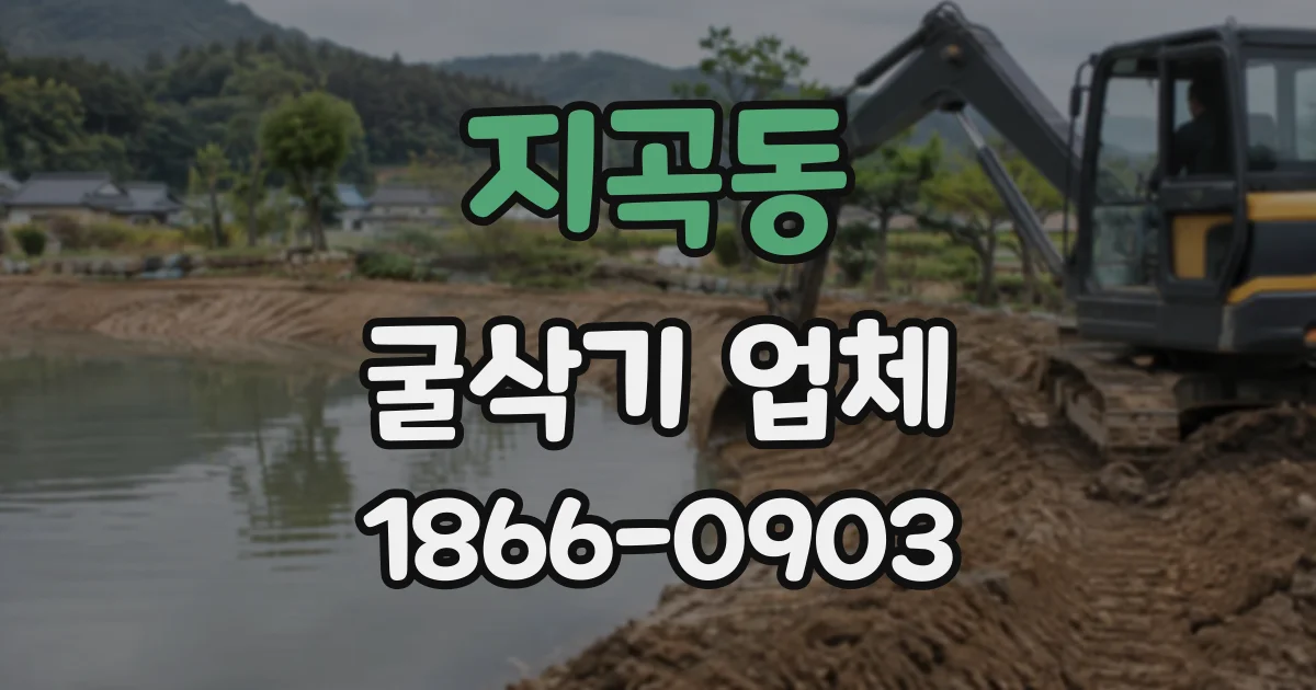 지곡동 굴삭기업체