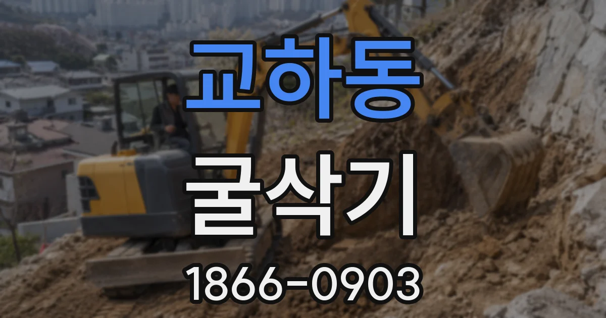 교하동 굴삭기