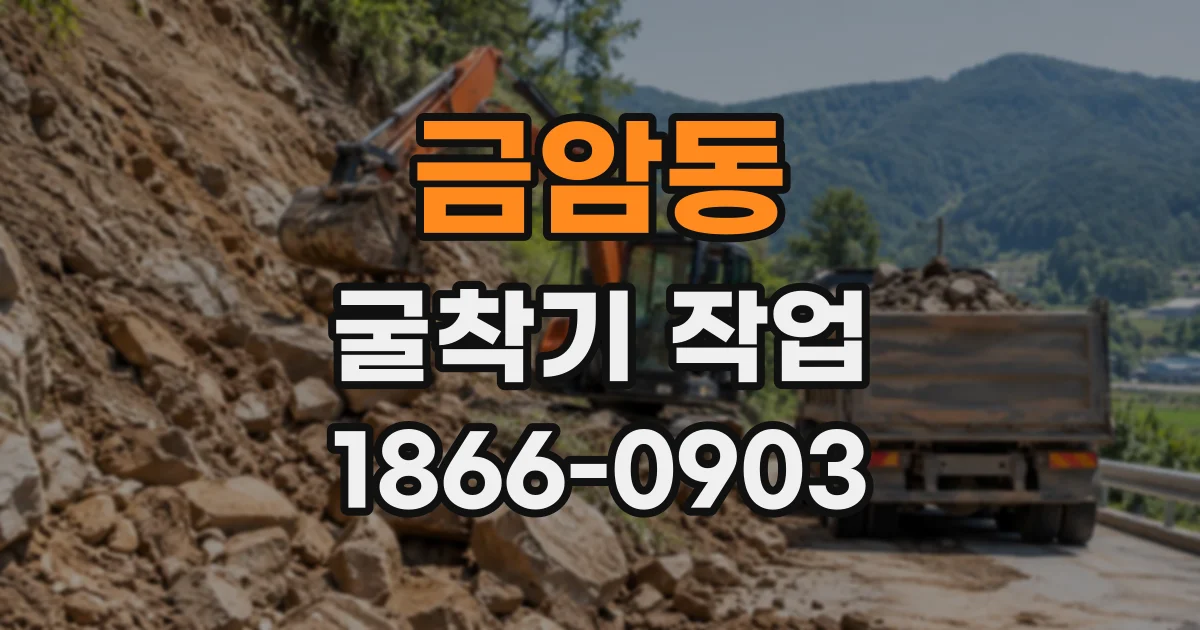 금암동 굴착기작업