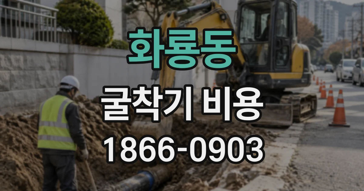 화룡동 굴착기비용