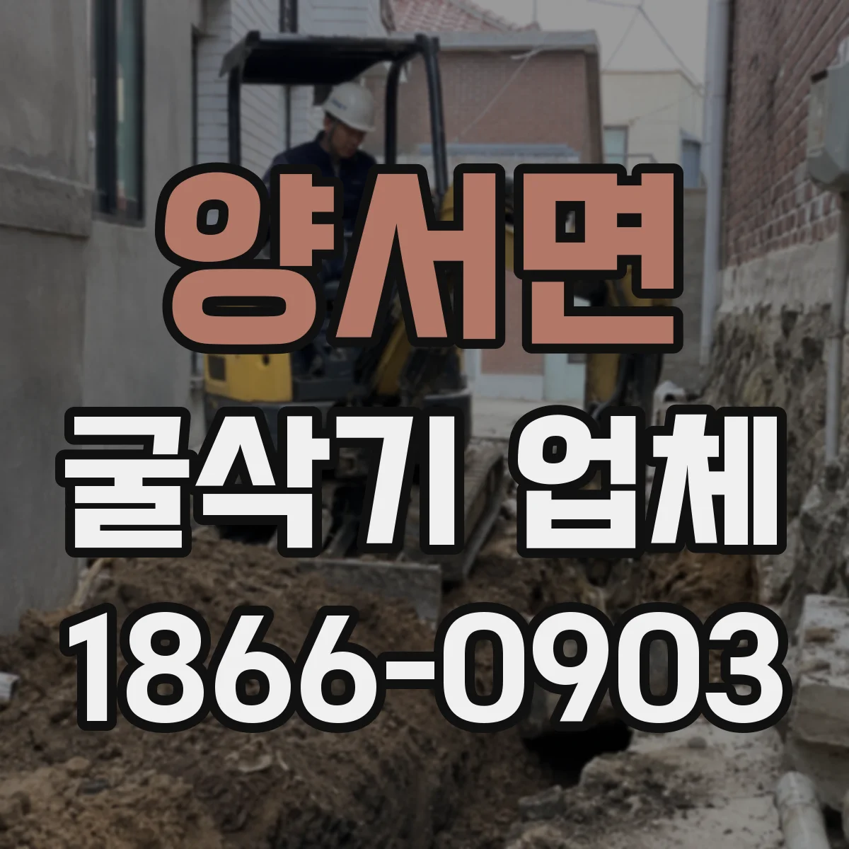 양서면 굴삭기 업체