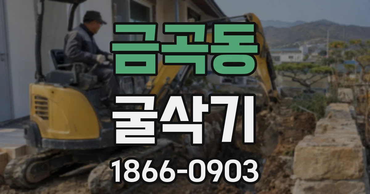 금곡동 굴삭기