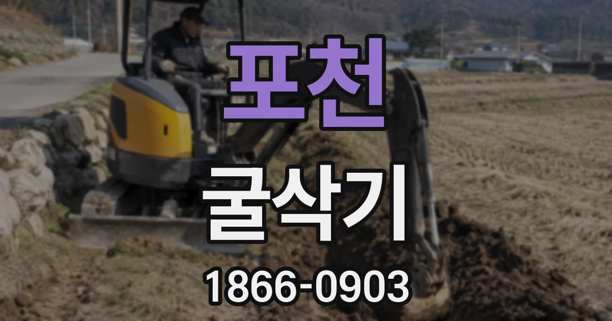 포천 굴삭기