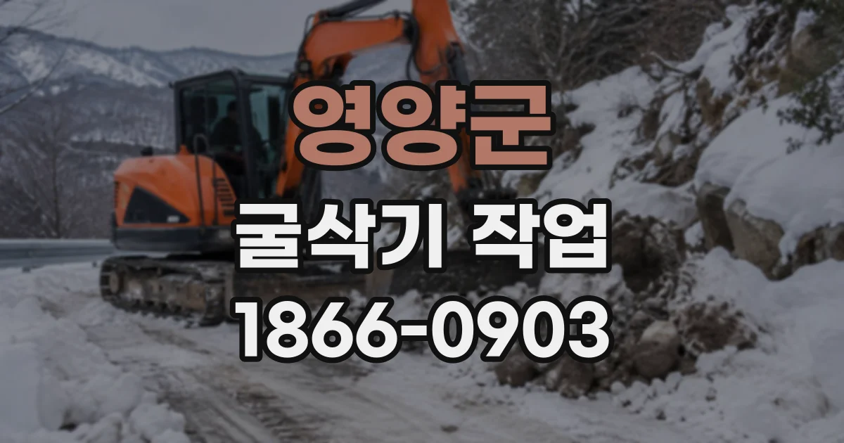 영양군 굴삭기작업