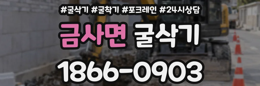 금사면 굴삭기