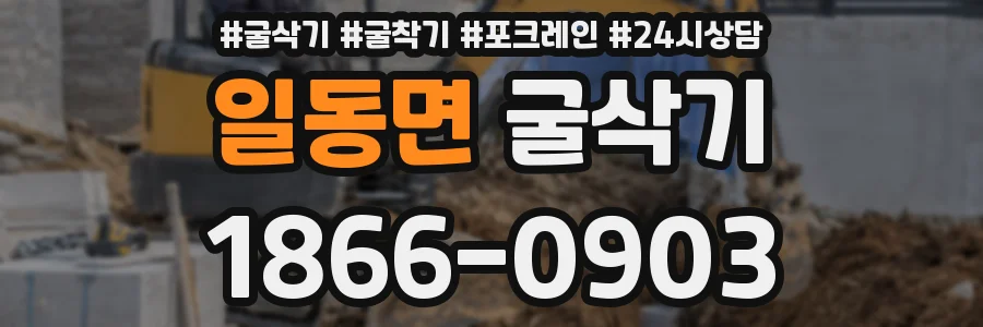 일동면 굴삭기