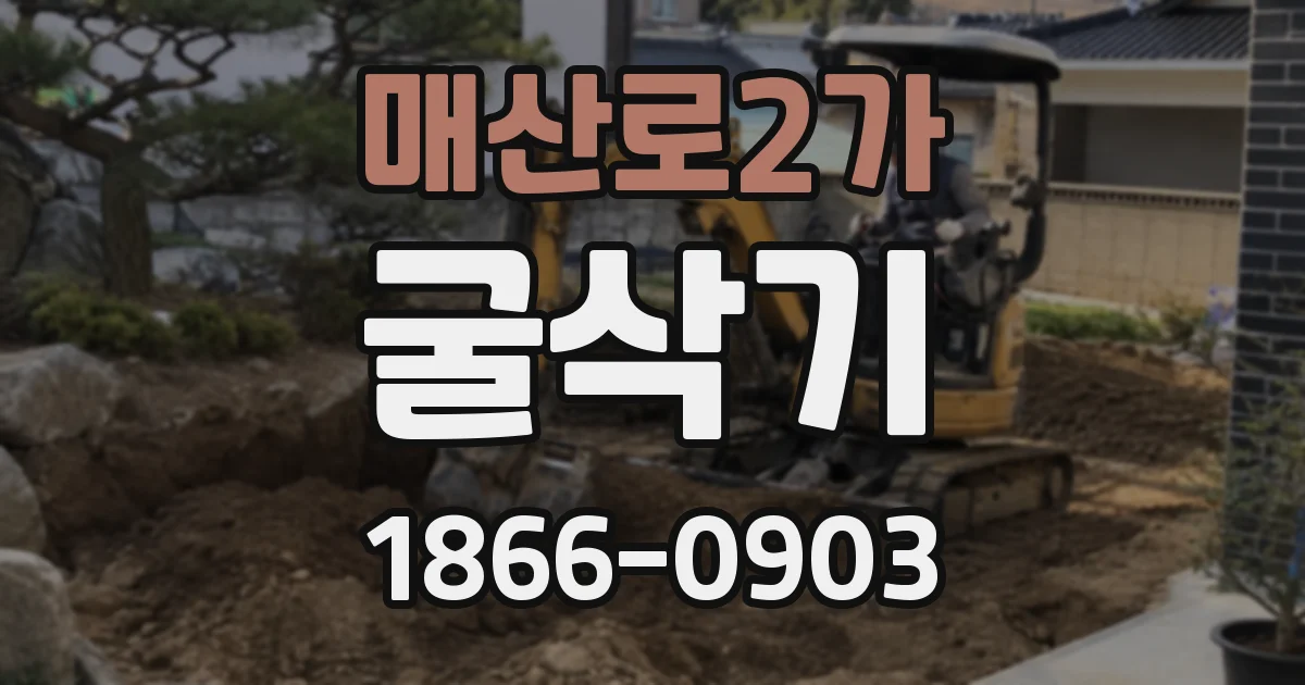 매산로2가 굴삭기