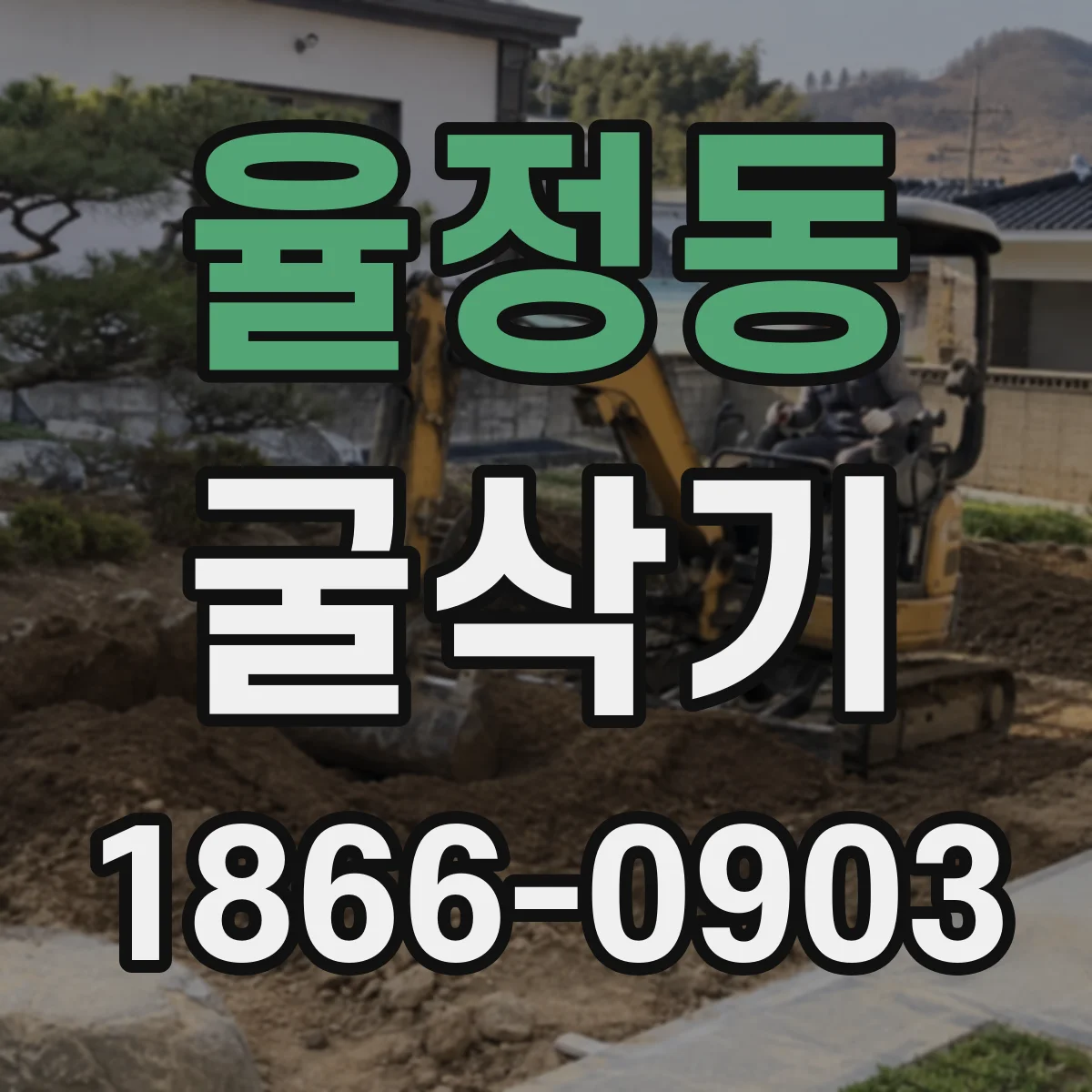 율정동 굴삭기