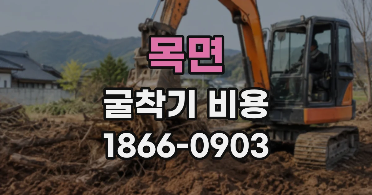 목면 굴착기비용