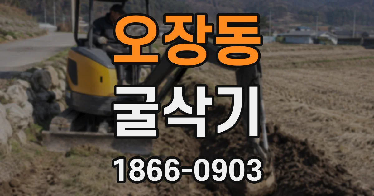 오장동 굴삭기