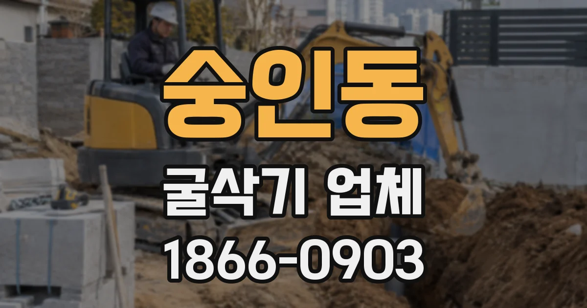 숭인동 굴삭기 업체