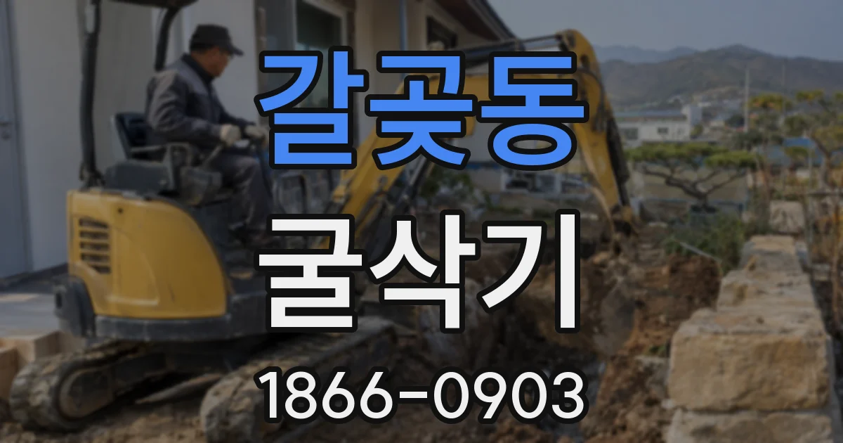 갈곶동 굴삭기