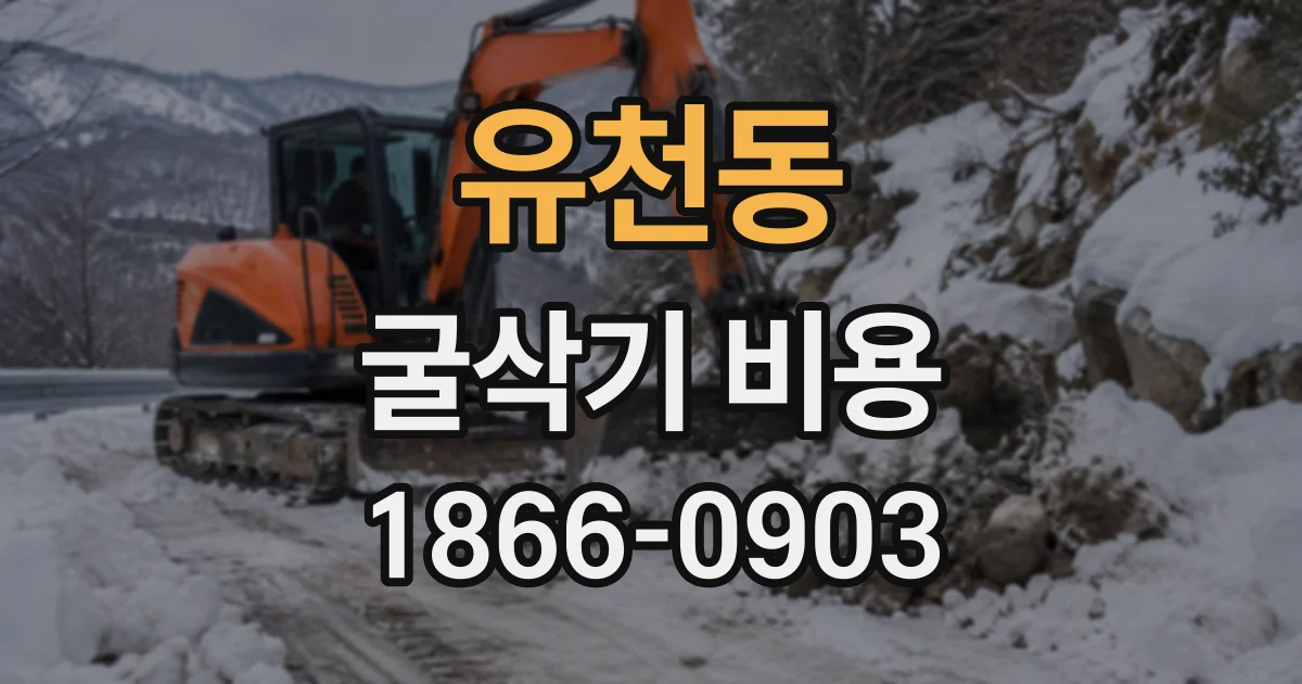 유천동 굴삭기비용