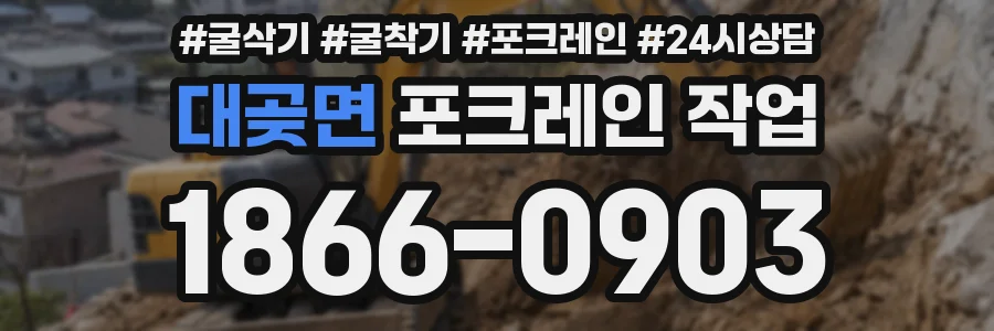 대곶면 포크레인 작업