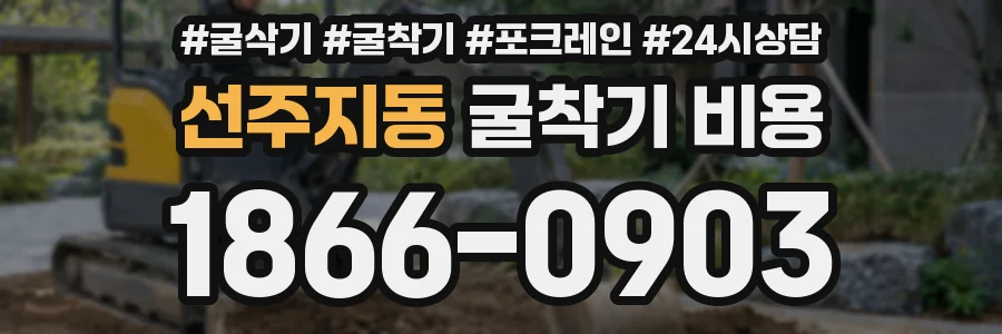 선주지동 굴착기 비용