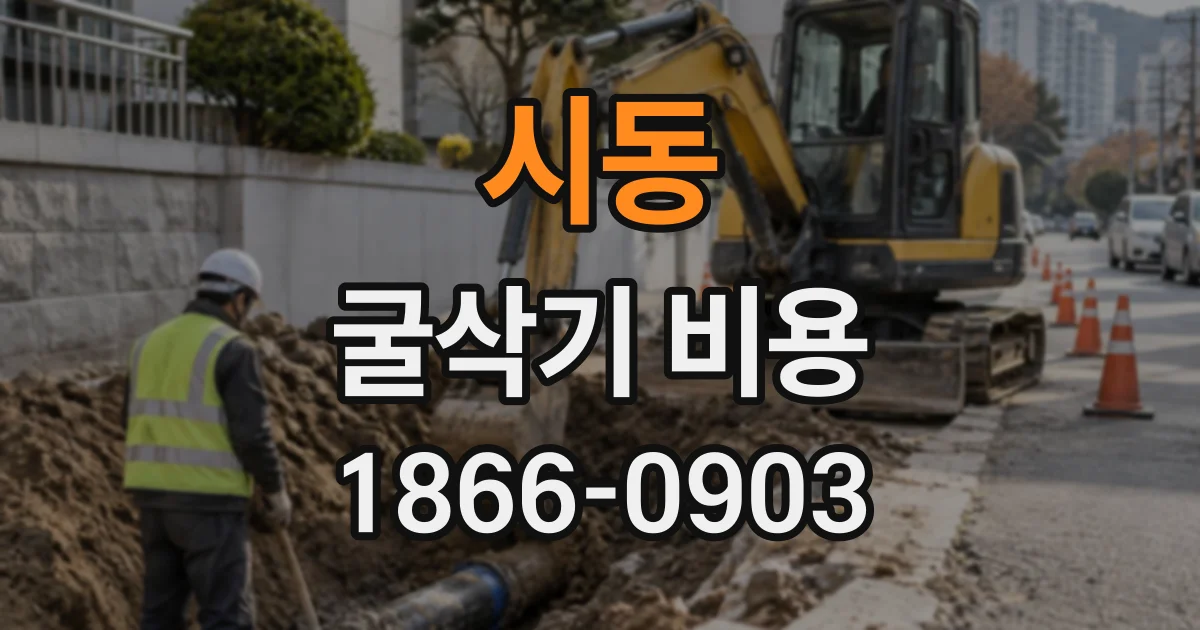 시동 굴삭기비용