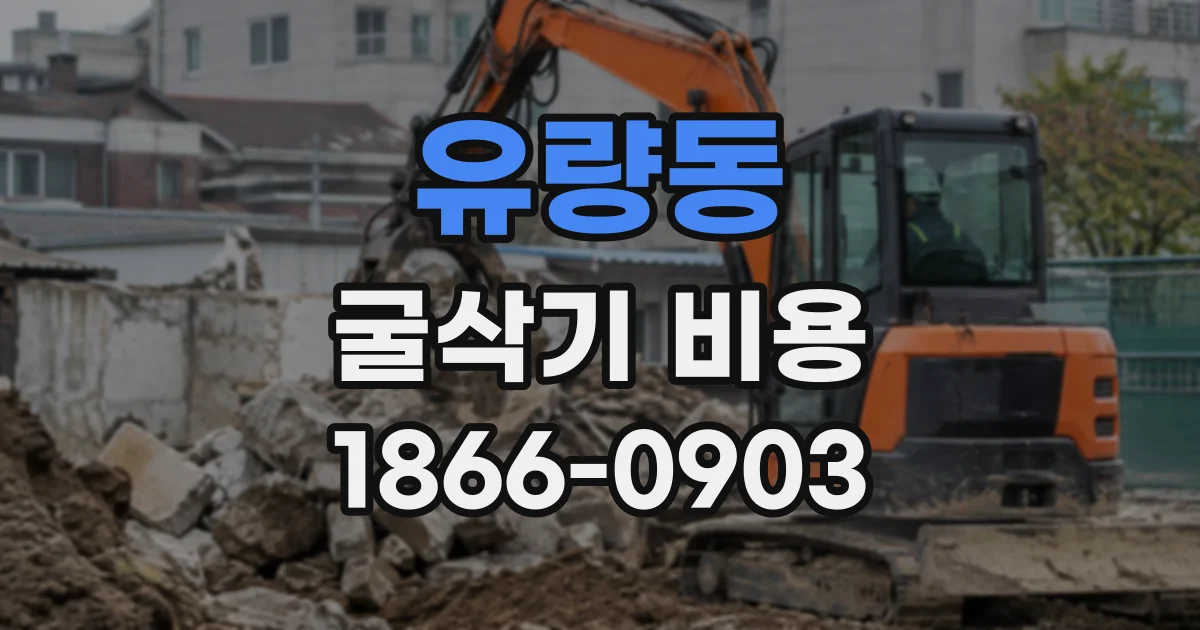 유량동 굴삭기비용