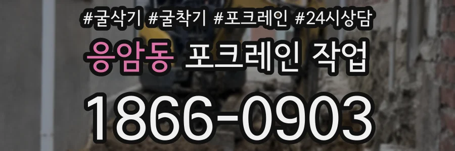 응암동 포크레인 작업