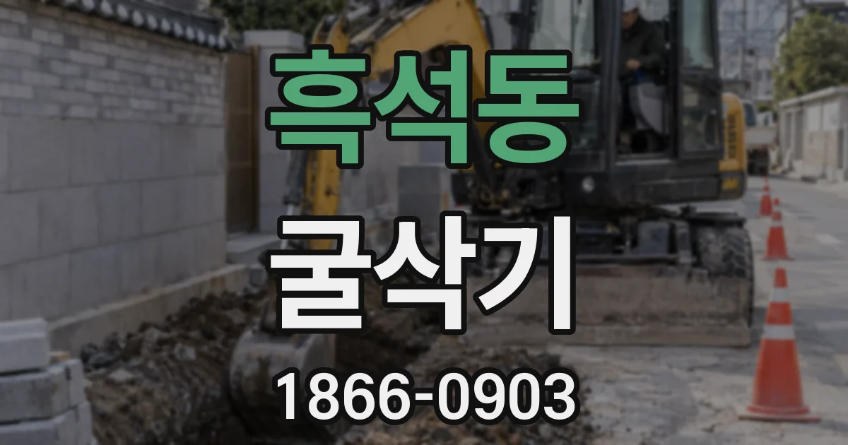 흑석동 굴삭기