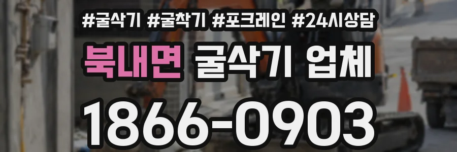 북내면 굴삭기 업체