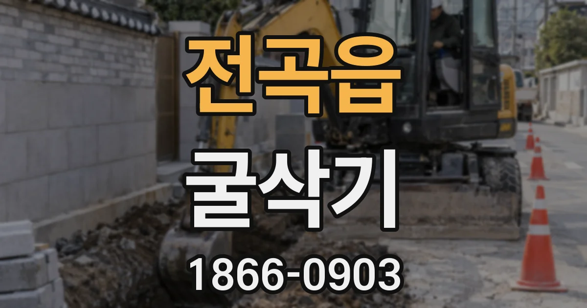 전곡읍 굴삭기