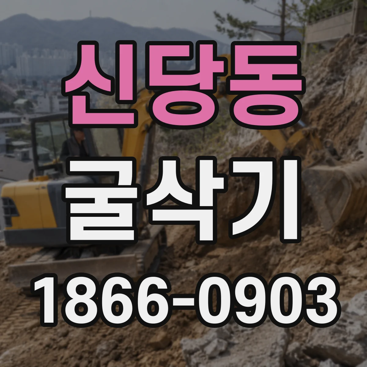 신당동 굴삭기