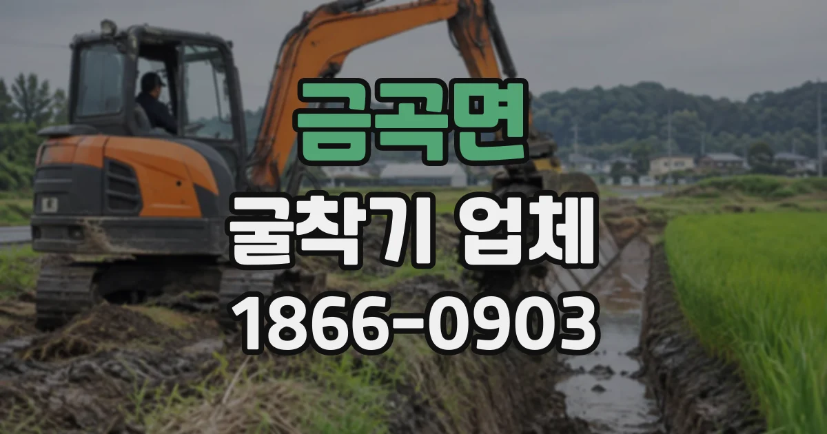 금곡면 굴착기업체