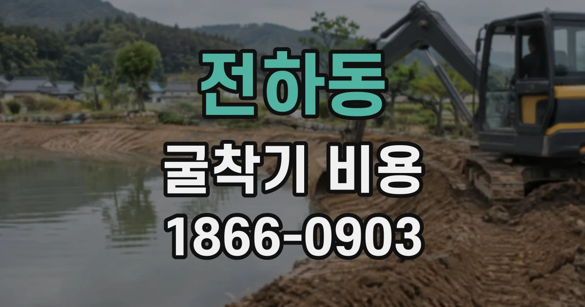 전하동 굴착기비용