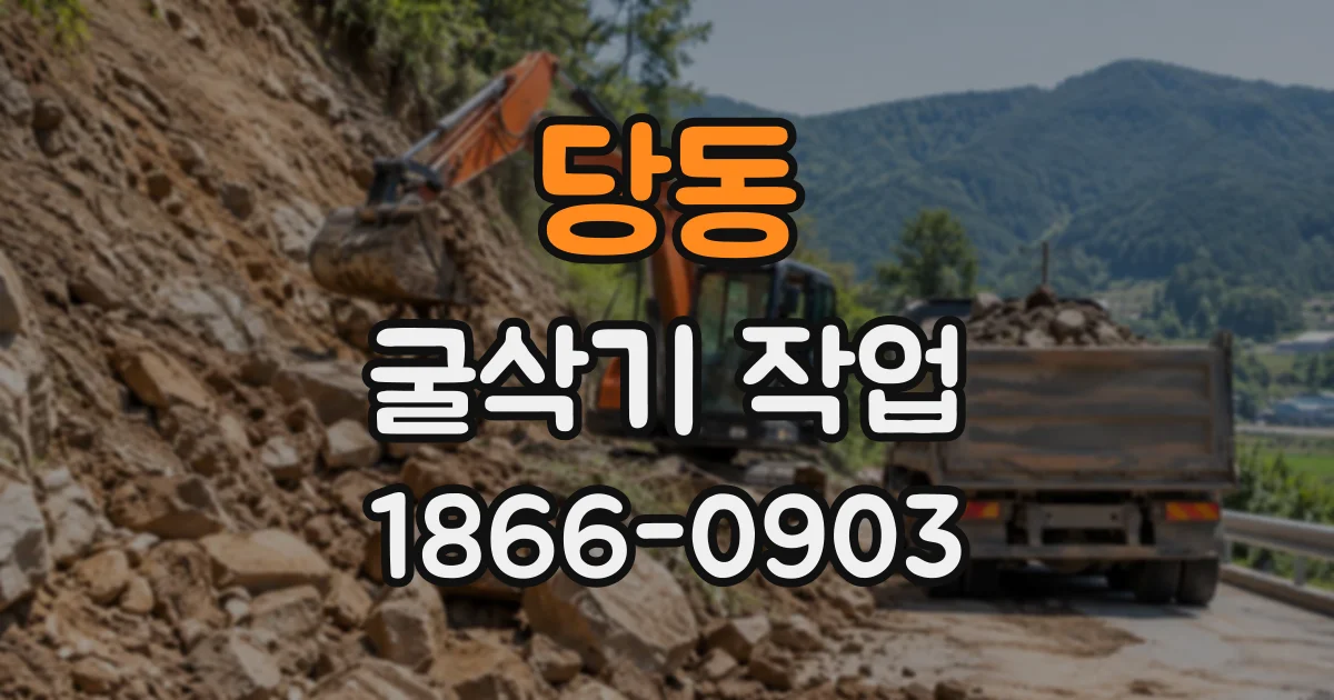 당동 굴삭기작업