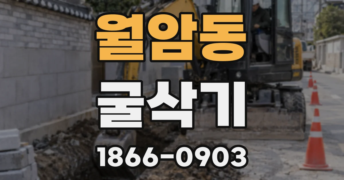 월암동 굴삭기