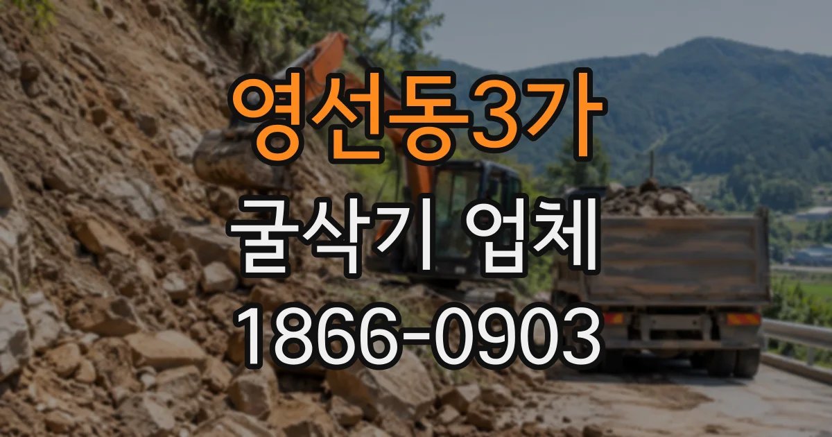 영선동3가 굴삭기업체