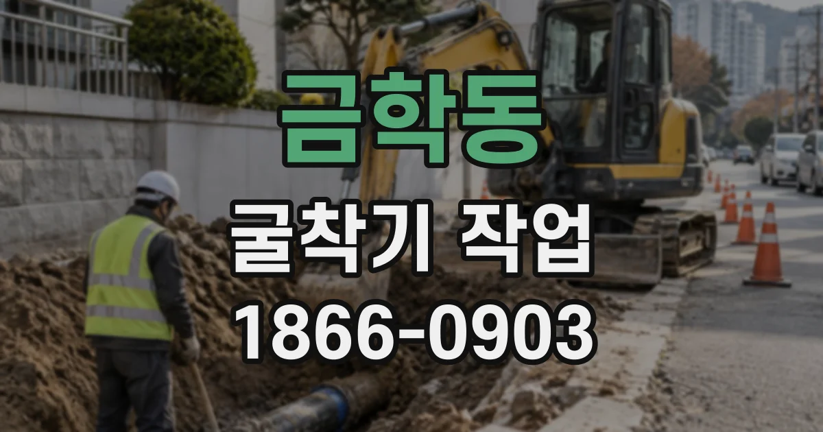 금학동 굴착기작업