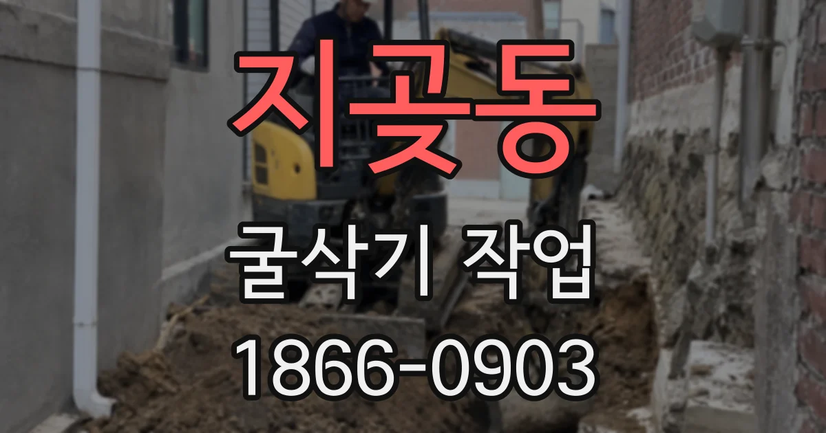 지곶동 굴삭기 작업