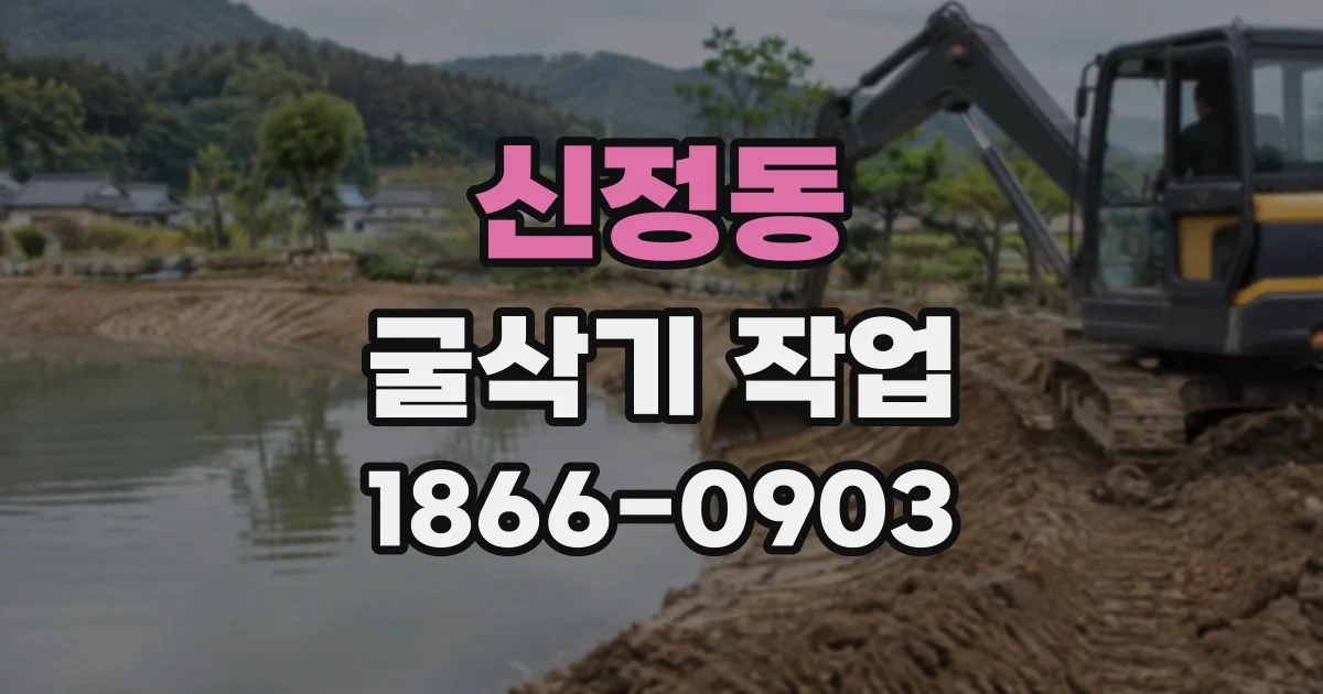 신정동 굴삭기작업