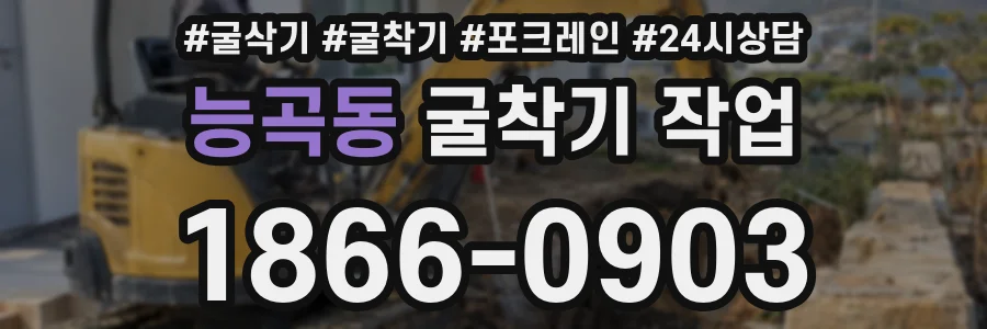 능곡동 굴착기 작업