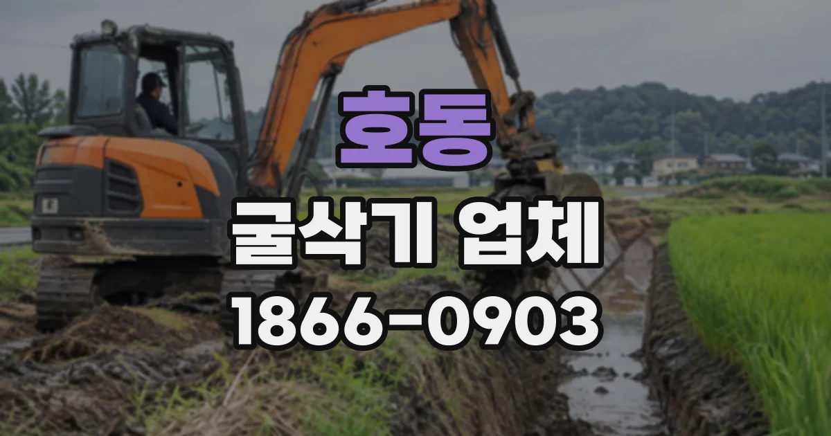 호동 굴삭기업체