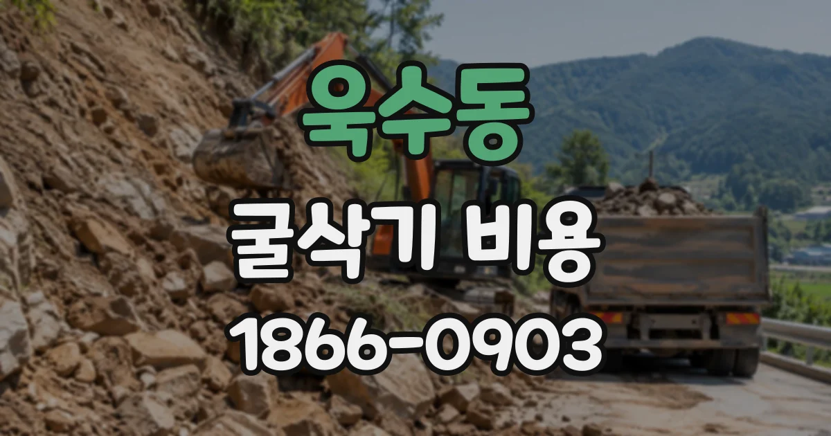 욱수동 굴삭기비용