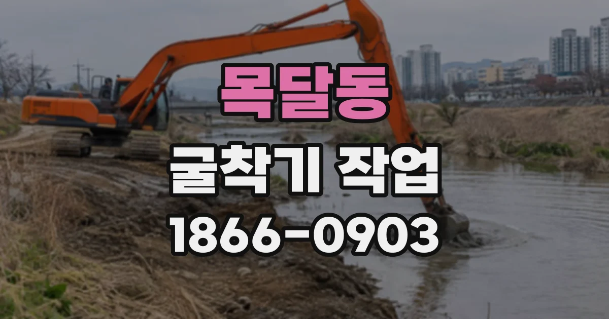 목달동 굴착기작업