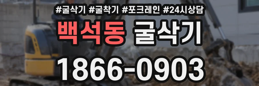 백석동 굴삭기