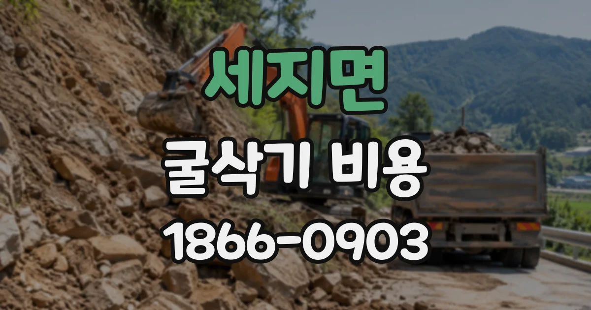 세지면 굴삭기비용