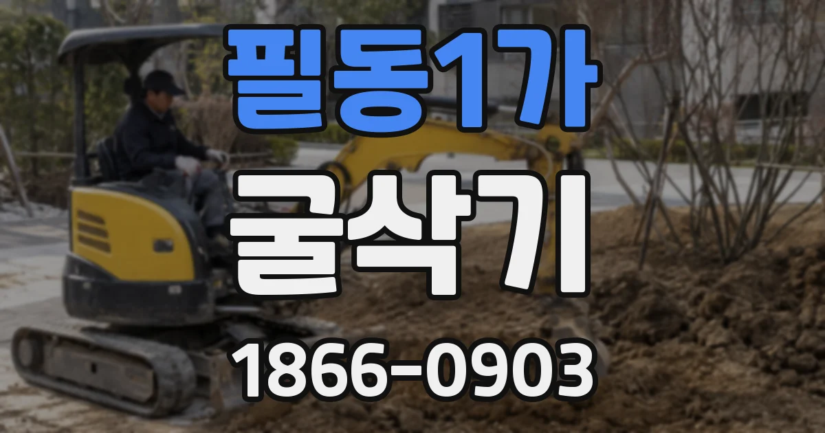 필동1가 굴삭기