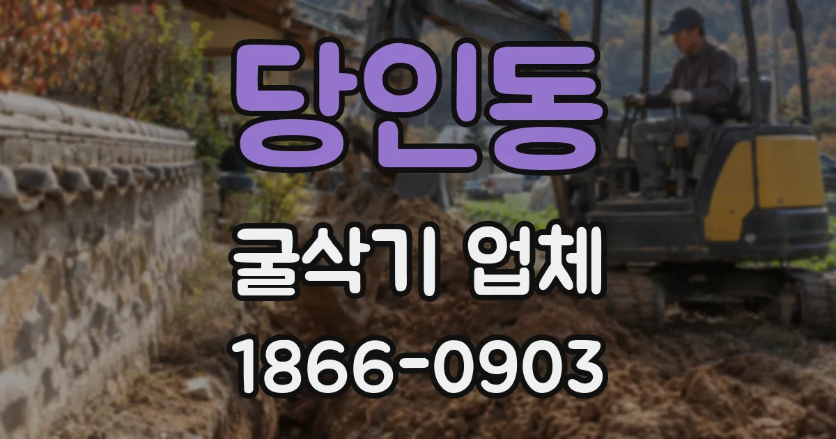 당인동 굴삭기 업체