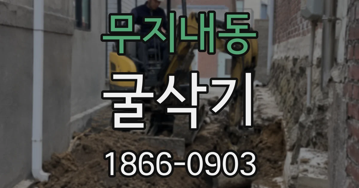 무지내동 굴삭기