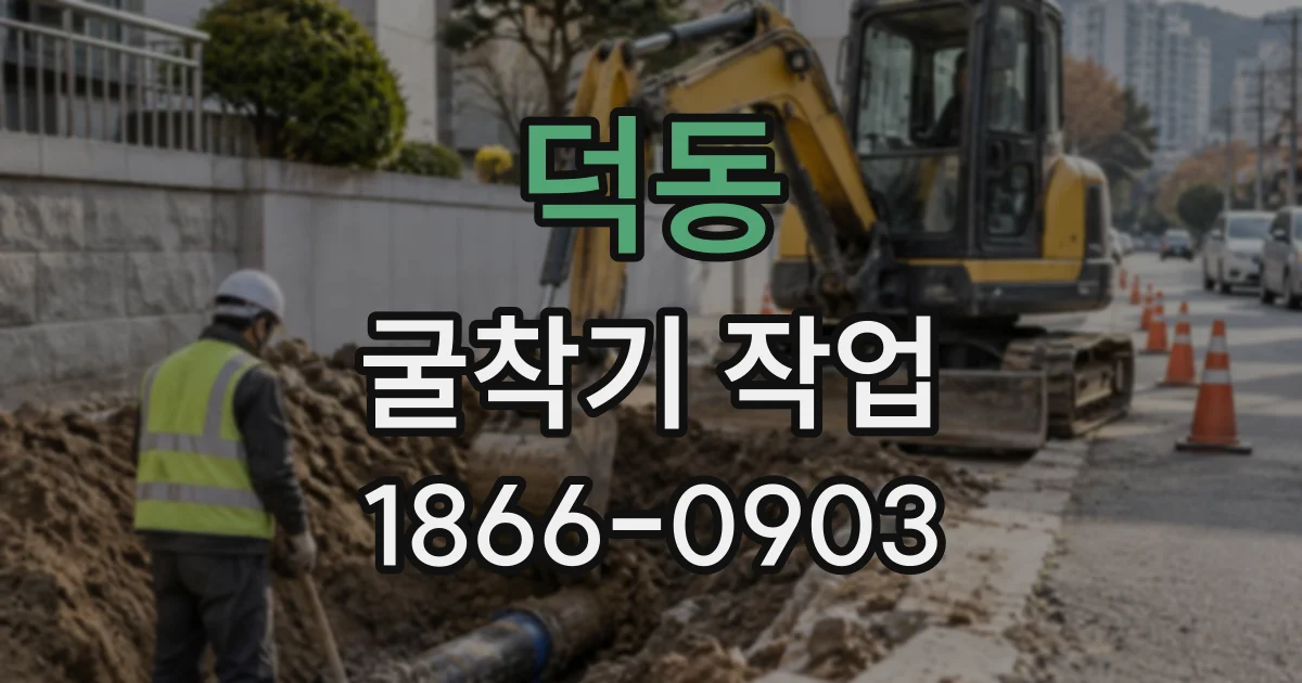 덕동 굴착기작업