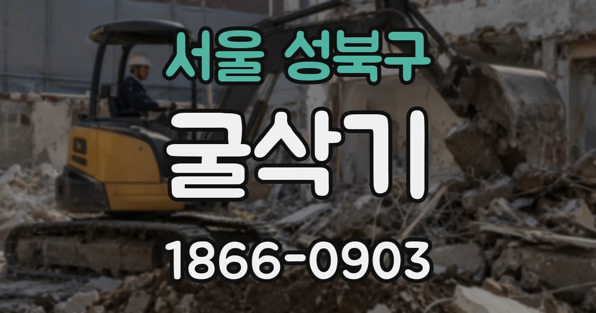 서울 성북구 굴삭기