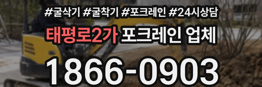 태평로2가 포크레인 업체
