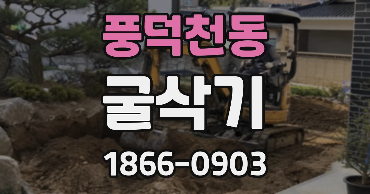 풍덕천동 굴삭기