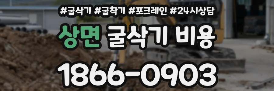 상면 굴삭기 비용