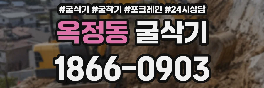 옥정동 굴삭기